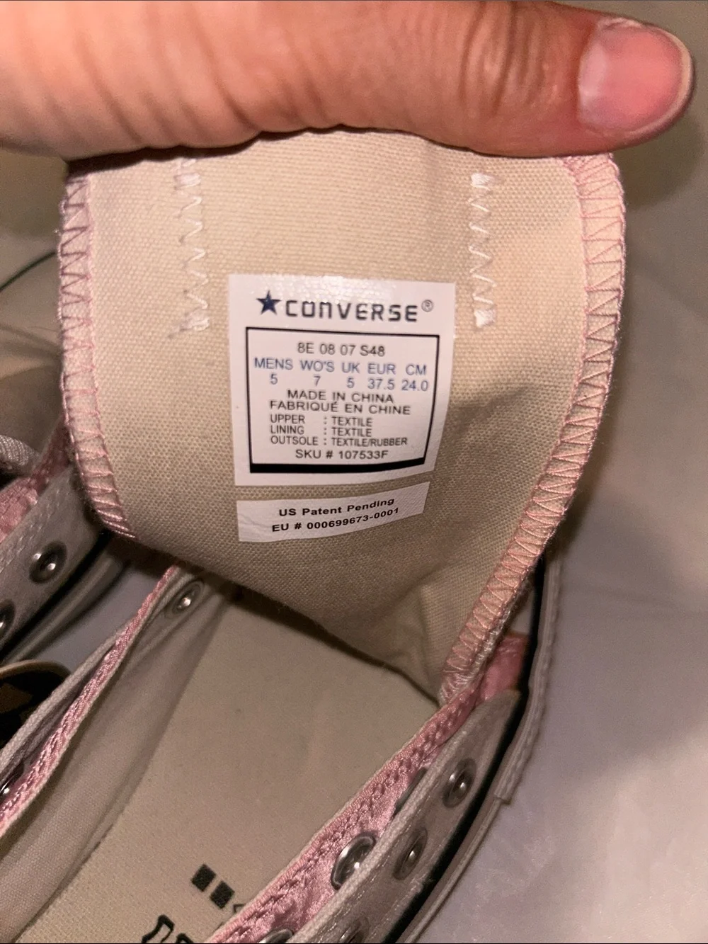 NWT *RARE* CONVERSE Double Upper Chuck Taylor All Star Low Top Sneakers - Picture 6 of 8